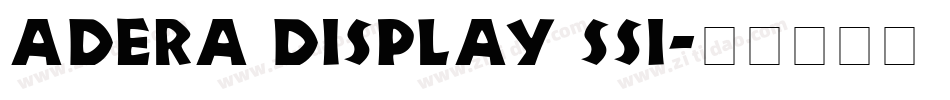 Adera Display SSi字体转换